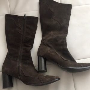 Brown suede boots Steve Madden